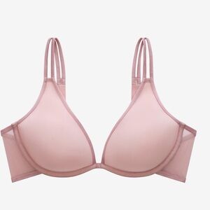 NEW!! Thirdlove Atmosphere Pink Mesh Plunge Bra 30G